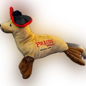 Pirates Voyage Plush Sea Lion Seal Saul Wishpets 12” Souvenir Pigeon Forge